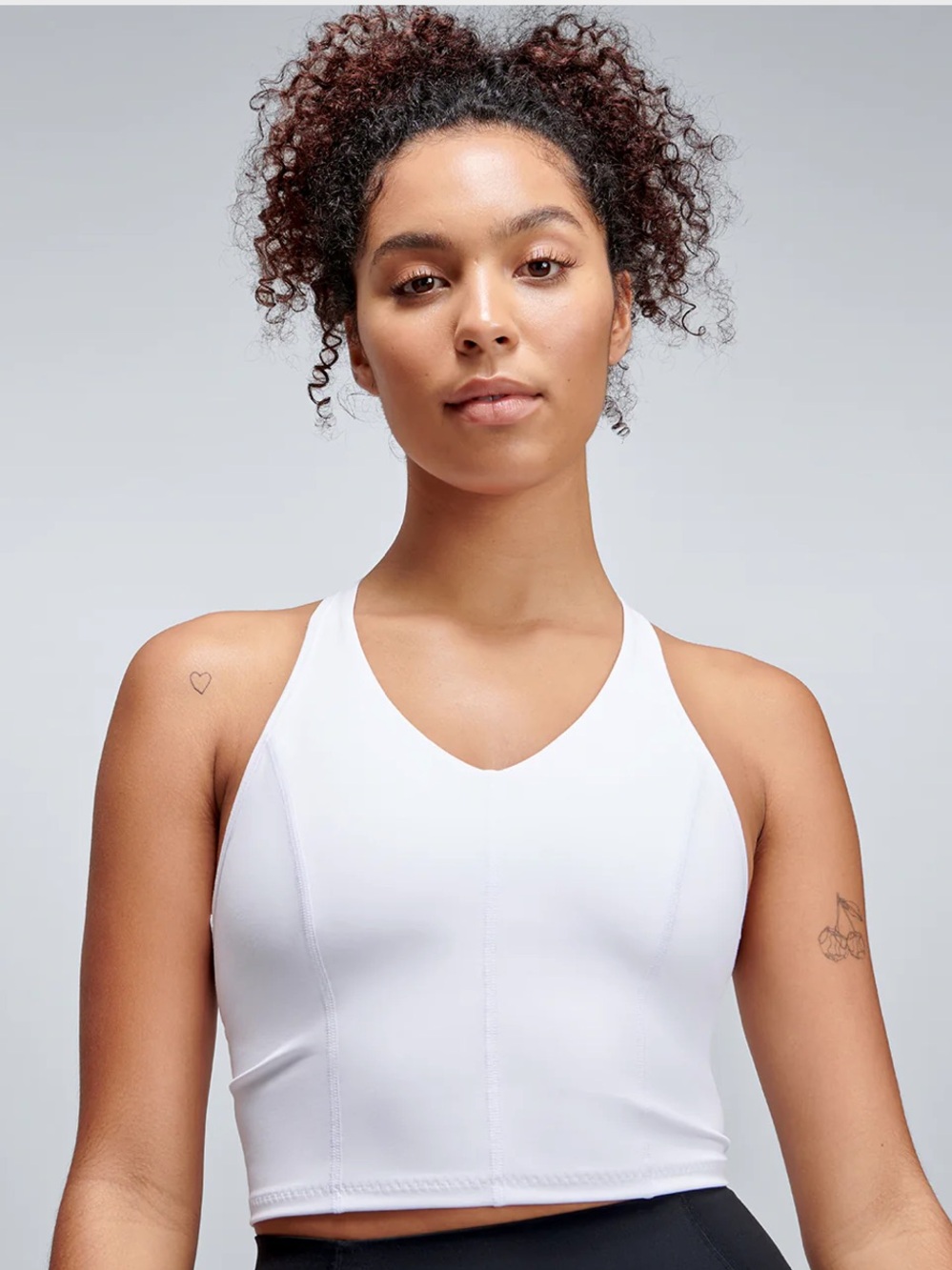 Women’s LNDR Femme Fatale Longline Bra Tank White Small